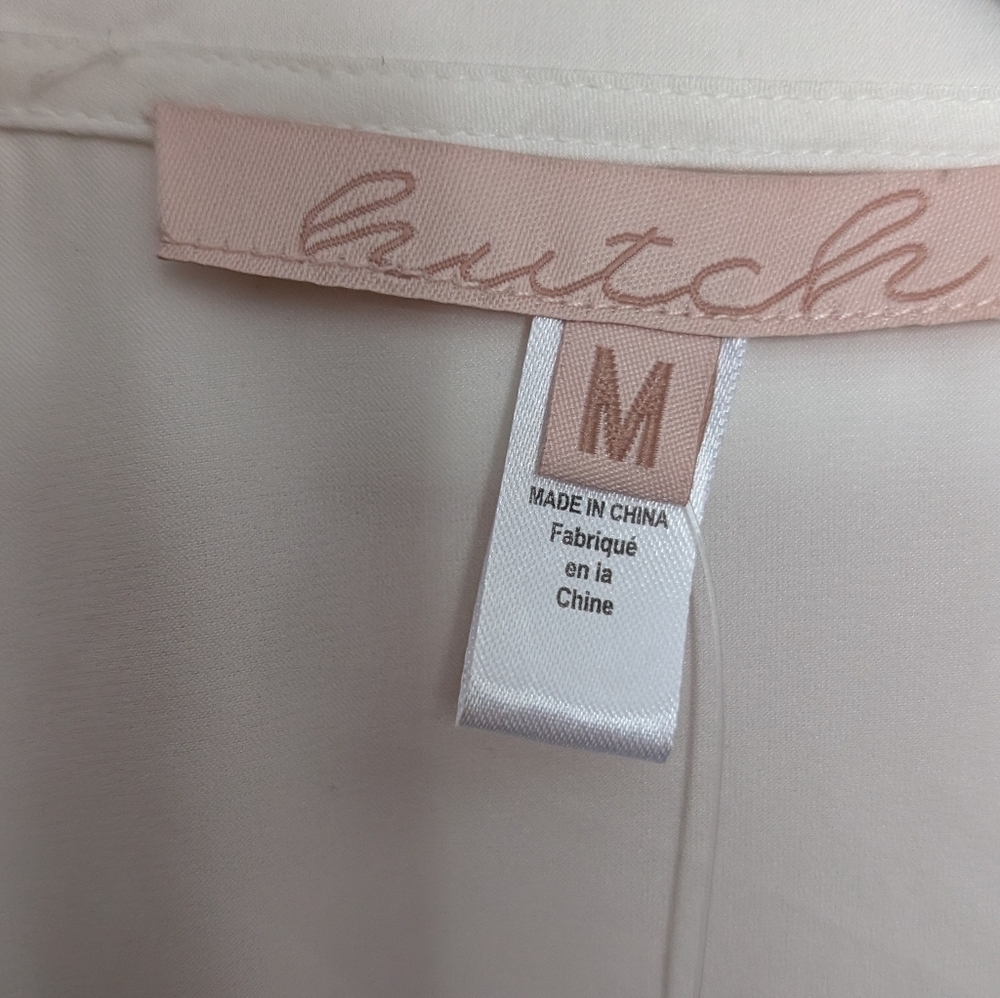 Anthropologie Hutch White Wrap Blouse.. Gorgeous, Size Medium, NWT 138 Retail - Picture 3 of 5
